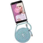 ONEFLOW Handykette 'Twist Case' Kompatibel mit Samsung Galaxy J5 (2017) - Hülle mit Band abnehmbar Smartphone Necklace, Silikon Handyhülle zum Umhängen Kette wechselbar - Mint Rosa