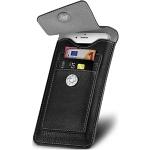 Schwarze Vegane iPhone 12 Mini Hüllen Art: Gürteltaschen mit Bildern aus Leder stoßfest mini 
