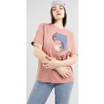 Reduzierte Pinke Streetwear O'Neill T-Shirts aus Baumwolle für Damen Größe M 