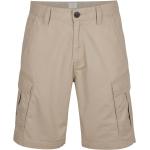 Beige O'Neill Beach Cargo-Shorts aus Baumwolle für Herren Größe XXL 