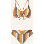 Olivgrüne O'Neill Bikini-Tops aus Polyamid ohne Bügel für Damen Größe XS 