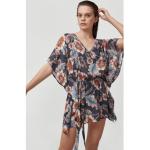 Reduzierte Schwarze O'Neill Beach V-Ausschnitt Sommerkleider aus Viskose für Damen Einheitsgröße 