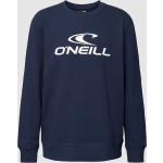 Schwarze O'Neill Logo Herrensweatshirts aus Baumwollmischung Größe L für den für den Herbst 