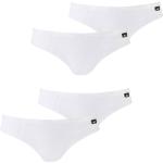 Weiße Unifarbene O'Neill Bikinihosen & Bikinislips aus Baumwollmischung für Damen Größe M 4-teilig 