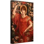 OneMillionCanvasses® - Leinwandbilder - 80x120 cm, Eine Vision von Fiammetta - Dante Gabriel Rossetti, Wandbilder Kunstdruck Wanddekoration - Leinwand - Foto Leinwand