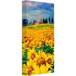 Ölgemälde & Ölbilder mit Sonnenblumenmotiv 40x80 