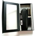 Online Schreibset ELEGANZA CLASSIC Füller+Kugelschreiber+Leder Etui+ Deco Box