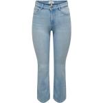 Blaue ONLY Slim Fit Jeans mit Knopf aus Denim für Damen 