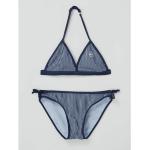 Marineblaue ONLY Triangel Bikinis für Kinder aus Polyester Größe 158 