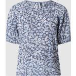 Blaue Blumenmuster ONLY Blusenshirts & Schlusen aus Polyester für Damen Größe XS 
