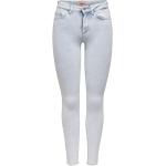 Hellblaue ONLY Blush Skinny Jeans mit Reißverschluss aus Denim für Damen 