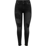 Only Blush Mid Raw Ankle Dest Skinny Fit Jeans black