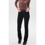 Schwarze ONLY Sweet Bootcut Jeans mit Reißverschluss aus Denim für Damen Größe XS 