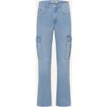 Blaue ONLY Straight Leg Jeans aus Baumwolle für Damen Größe S 
