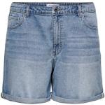 Hellblaue ONLY Jeans-Shorts aus Denim für Damen Größe L 