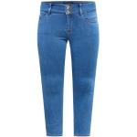Reduzierte Blaue Unifarbene ONLY Capri-Jeans aus Denim für Damen Größe XXL Große Größen Weite 43, Länge 36 