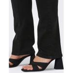Schwarze ONLY Straight Leg Jeans aus Denim für Damen Große Größen 