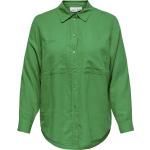 Grüne Unifarbene ONLY Hemdblusen für Damen Größe XL Große Größen 