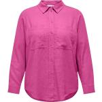 Pinke ONLY Hemdblusen für Damen Größe XL Große Größen 