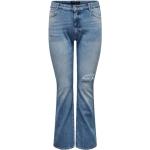 Blaue ONLY Bootcut Jeans aus Baumwollmischung für Damen Größe XS Große Größen 