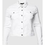 Weiße ONLY Übergangsjacken aus Baumwollmischung für Damen Größe XXL 