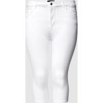 Weiße ONLY Caprihosen & 3/4-Hosen mit Reißverschluss aus Baumwollmischung für Damen Größe XL Große Größen 