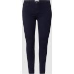 Dunkelblaue ONLY Skinny Jeans mit Reißverschluss aus Viskose für Damen Größe XXL Große Größen 