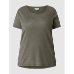 Reduzierte Olivgrüne ONLY T-Shirts für Damen Größe L Große Größen 