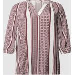 Langärmelige ONLY V-Ausschnitt Tunika-Blusen aus Viskose für Damen Größe XXL Große Größen 