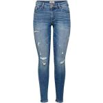 Blaue ONLY Carmen Skinny Jeans aus Denim für Damen Größe M 