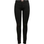 Schwarze ONLY Carmen Skinny Jeans aus Denim für Damen 