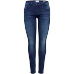 Dunkelblaue ONLY Carmen Skinny Jeans aus Denim für Damen 