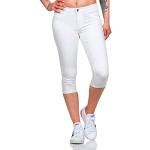 Reduzierte Weiße ONLY Rain Capri-Jeans für Damen Größe M für den für den Sommer 