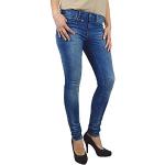 Blaue ONLY Ultimate Skinny Jeans mit Reißverschluss aus Denim für Damen Weite 26 