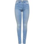 Reduzierte Hellblaue ONLY Royal Bio Stretch-Jeans aus Denim für Damen Größe L 