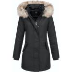 Schwarze ONLY Jacken mit Fellkapuze für Damen für den für den Winter 