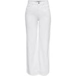 Weiße ONLY Straight Leg Jeans aus Denim für Damen Größe XS 