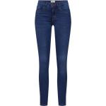Braune 5-Pocket Jeans mit Reißverschluss aus Denim für Damen Größe XS 