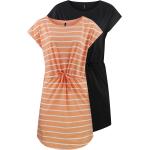 Reduzierte Beige Kurzärmelige ONLY Mini Rundhals-Ausschnitt Minikleider & kurze Kleider aus Baumwolle für Damen Größe XL für den Sommer 