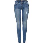 Reduzierte Blaue Sportliche ONLY Coral Ripped Jeans & Zerrissene Jeans aus Denim für Damen Größe M Weite 29 