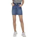 Reduzierte Blaue ONLY Mini Paperbag-Shorts aus Baumwolle für Damen Größe S 