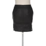 Schwarze ONLY Mini Kunstlederröcke aus Kunstleder für Damen Größe S 