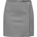 Hellgraue Mini Miniröcke mit Reißverschluss aus Polyester für Damen Größe S 