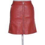 Rote ONLY Kunstlederröcke aus Kunstleder für Damen Größe XS für den für den Sommer 