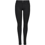 Reduzierte Schwarze Sportliche ONLY Royal Skinny Jeans aus Denim für Damen Größe L 