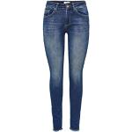 Reduzierte Dunkelblaue ONLY Coral Hüftjeans & Low Waist Jeans aus Denim für Damen Weite 31 