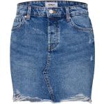Blaue Casual ONLY Jeansröcke aus Denim für Damen Größe L 