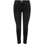 Schwarze ONLY Push Up Jeans aus Denim für Damen Weite 30 