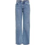 Blaue ONLY Straight Leg Jeans aus Baumwolle für Damen Größe XS 