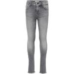Reduzierte Graue ONLY Skinny Jeans für Kinder aus Denim für Mädchen Größe 134 